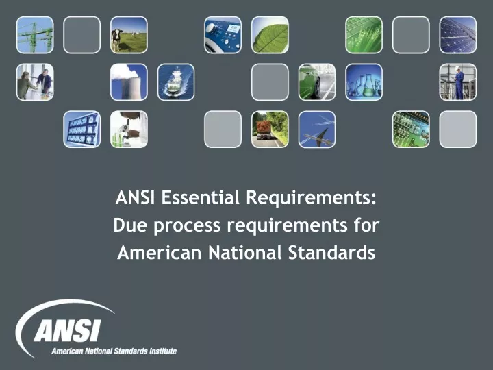 ansi essential requirements due process requirements for american national standards