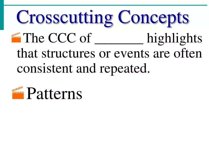 the ccc of highlights that structures or events