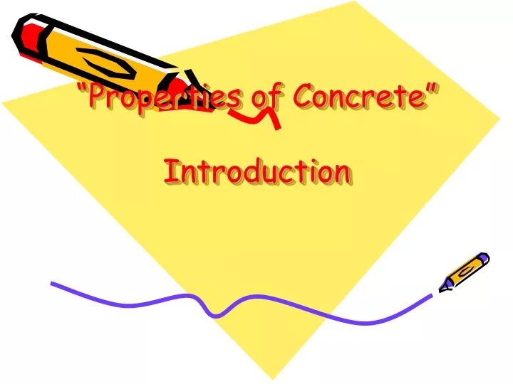 properties of concrete introduction