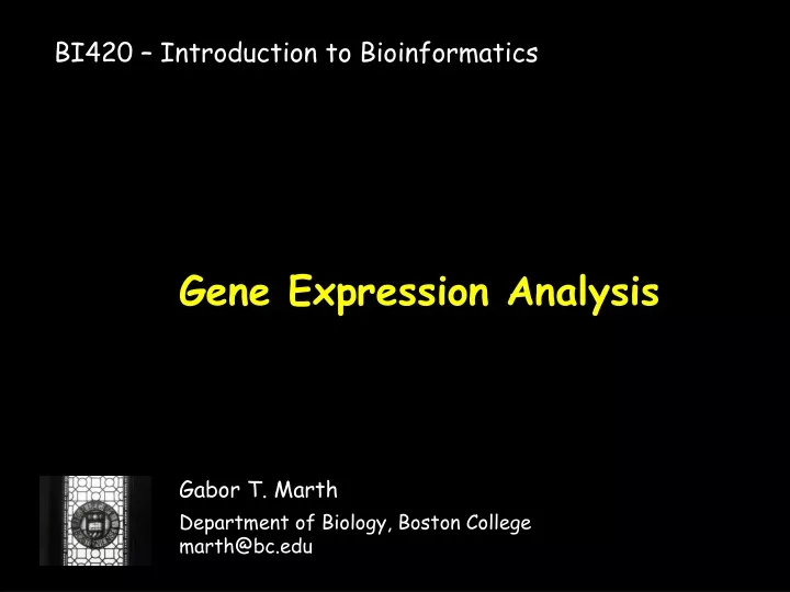 gene expression analysis