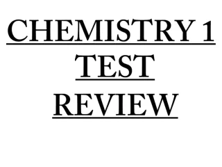 CHEMISTRY 1 TEST REVIEW