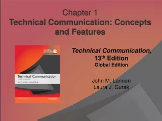 Chapter 1 Technical Communication: Concepts and Features