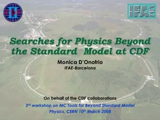 Searches for Physics Beyond the Standard  Model at CDF