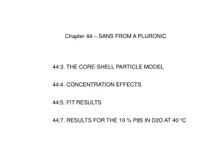 Chapter 44 – SANS FROM A PLURONIC