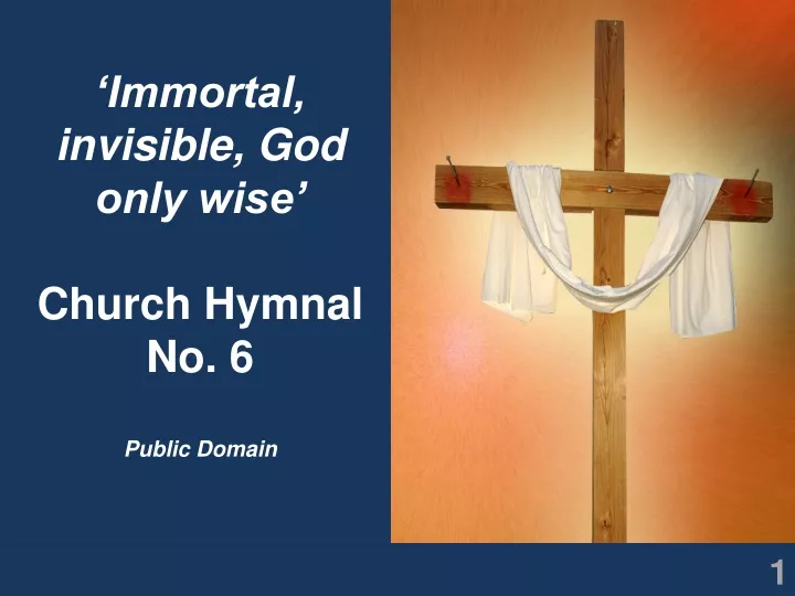 immortal invisible god only wise church hymnal
