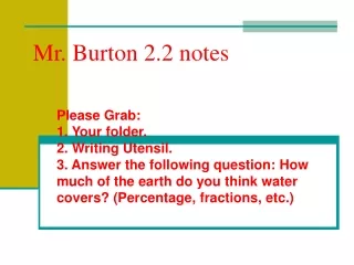 Mr. Burton 2.2 notes