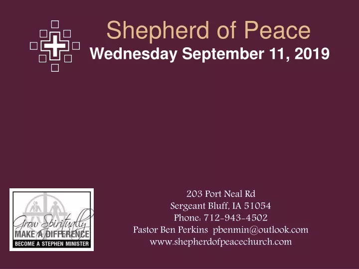 shepherd of peace
