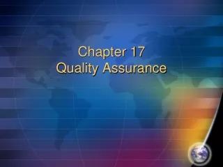 Chapter 17 Quality Assurance