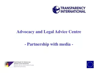 Advocacy and Legal Advice Centre - Partnership with media -
