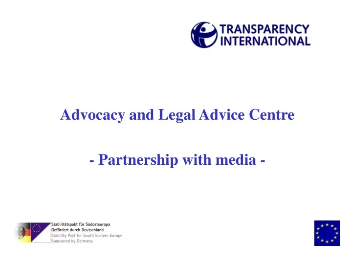 advocacy and legal advice centre partnership with media