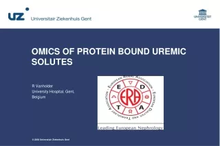 OMICS OF PROTEIN BOUND UREMIC SOLUTES