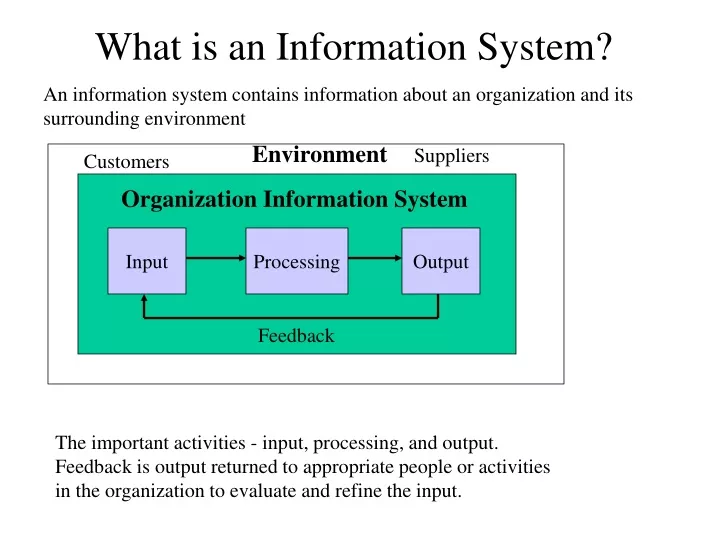 what is an information system