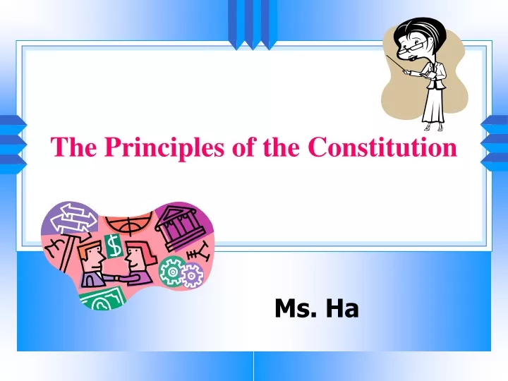 the principles of the constitution