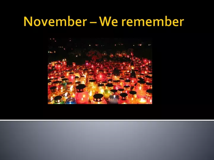 november we remember