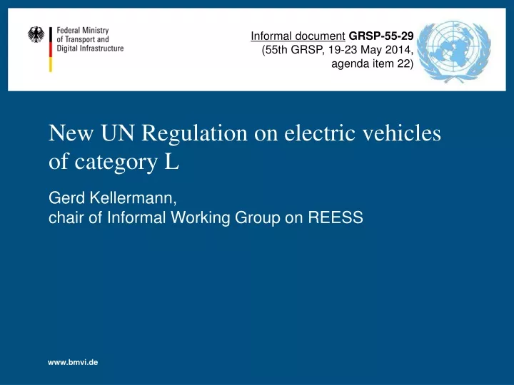 new un regulation on electric vehicles of category l