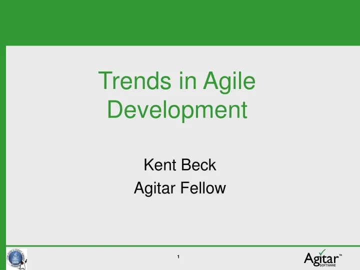 trends in agile development