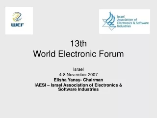 13th World Electronic Forum