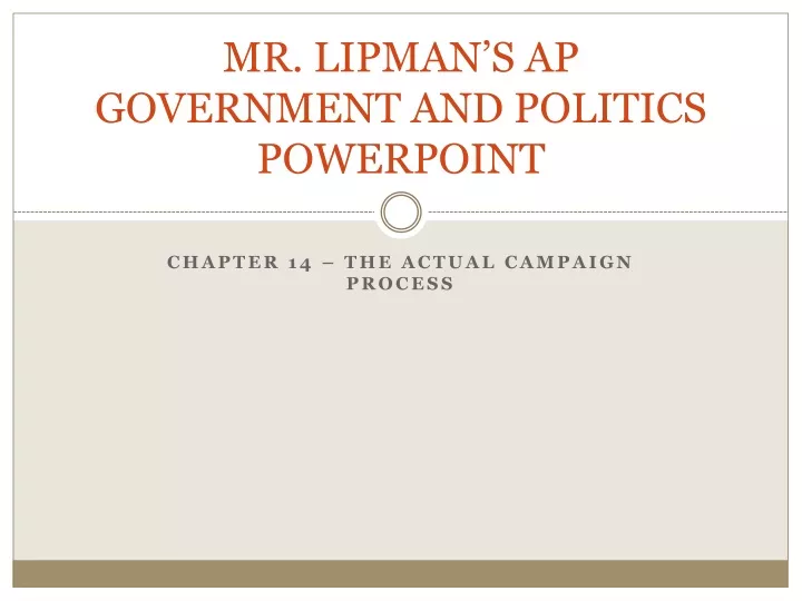 mr lipman s ap government and politics powerpoint