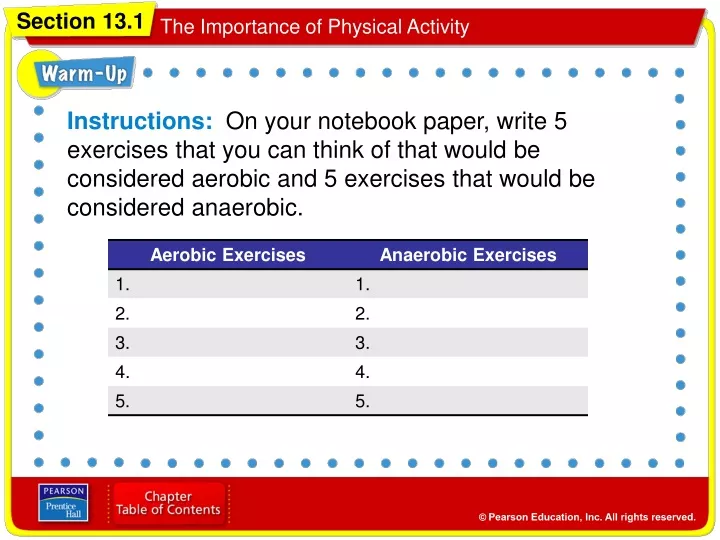 instructions on your notebook paper write