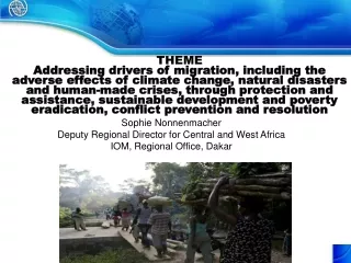 Sophie Nonnenmacher Deputy Regional Director for Central and West Africa