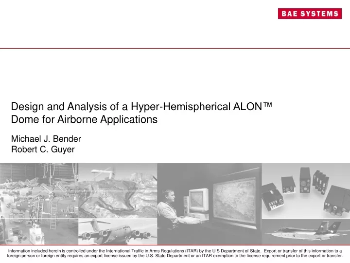 design and analysis of a hyper hemispherical alon dome for airborne applications