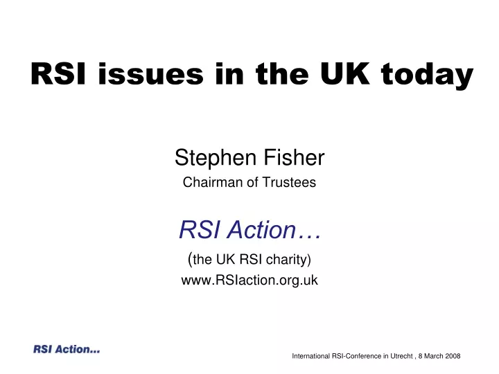 rsi issues in the uk today