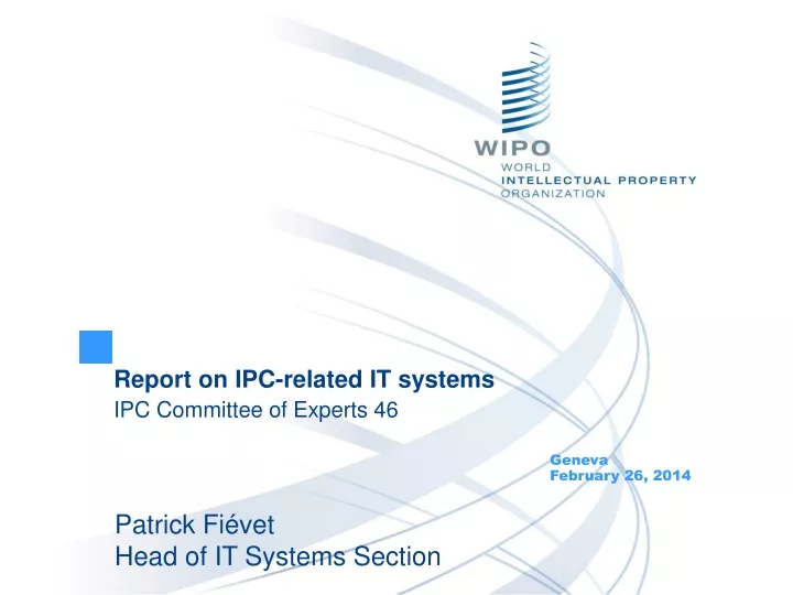 report on ipc related it systems ipc committee of experts 46