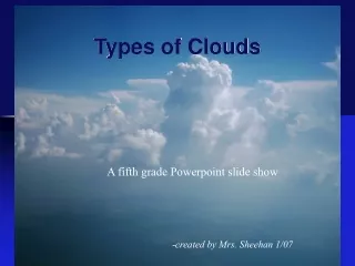 Types of Clouds