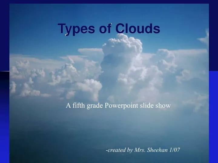 types of clouds