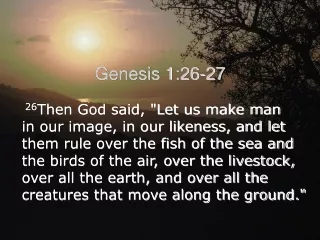 Genesis 1:26-27
