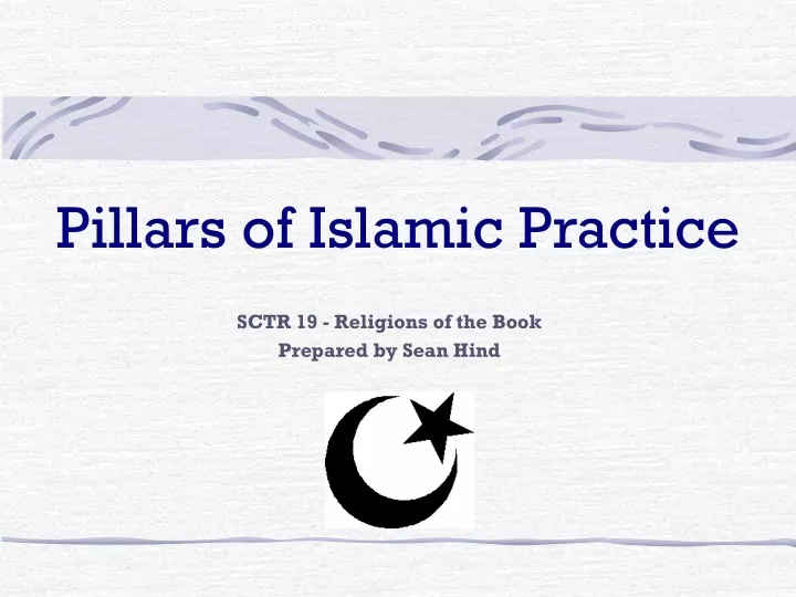 pillars of islamic practice
