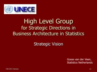 High Level Group for Strategic Directions in Business Architecture in Statistics