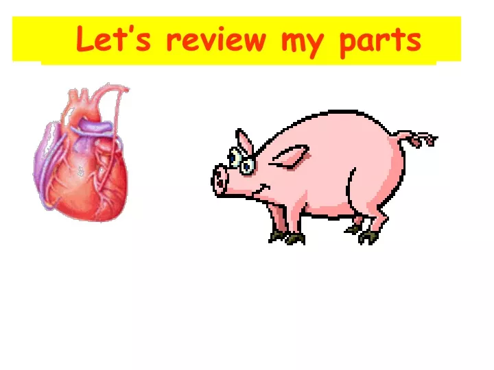 let s review my parts