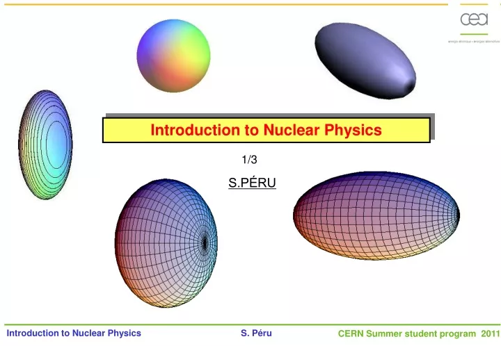 introduction to nuclear physics