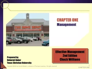 CHAPTER ONE Management