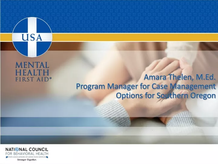 amara thelen m ed program manager for case