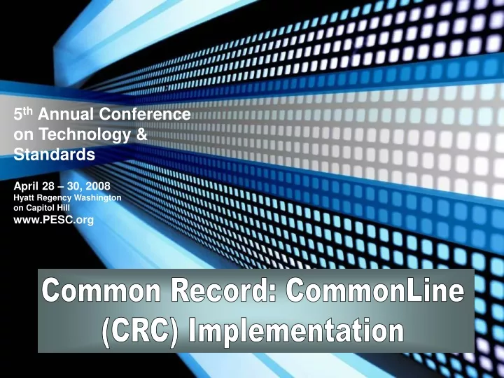 common record commonline crc implementation