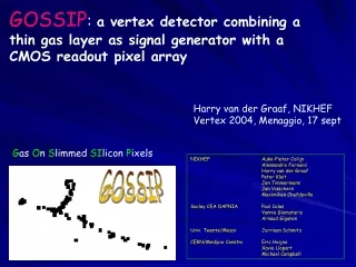 GOSSIP :  a vertex detector combining a thin gas layer as signal generator with a