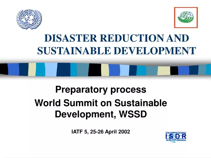 disaster reduction and sustainable development