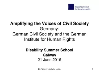 Disability Summer  School Galway 21  June 2016