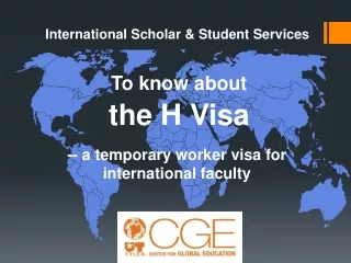 To know about the H Visa