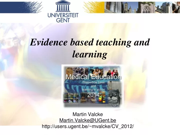 evidence based teaching and learning
