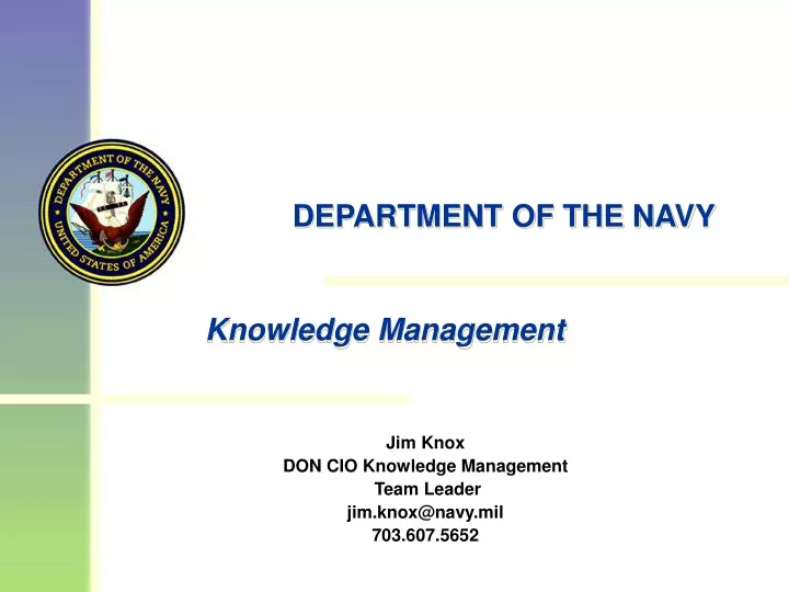 department of the navy knowledge management