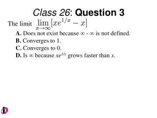 Class 26 :  Question 3