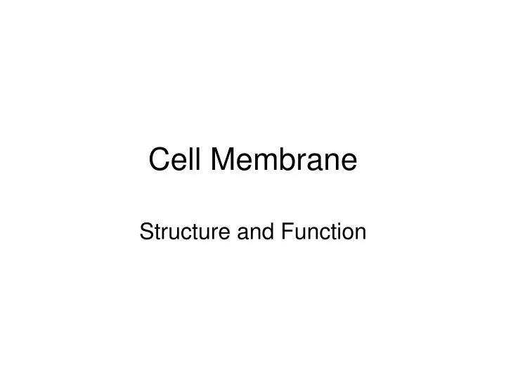 cell membrane