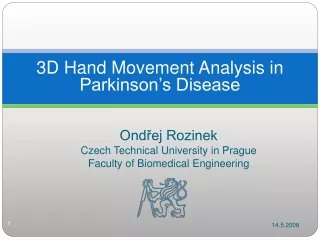 3D Hand Movement Analysis in Parkinson’s Disease