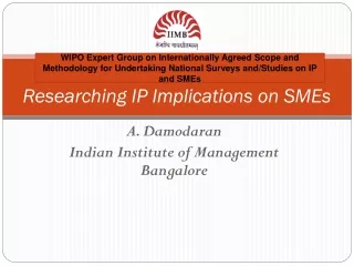 Researching IP Implications on SMEs