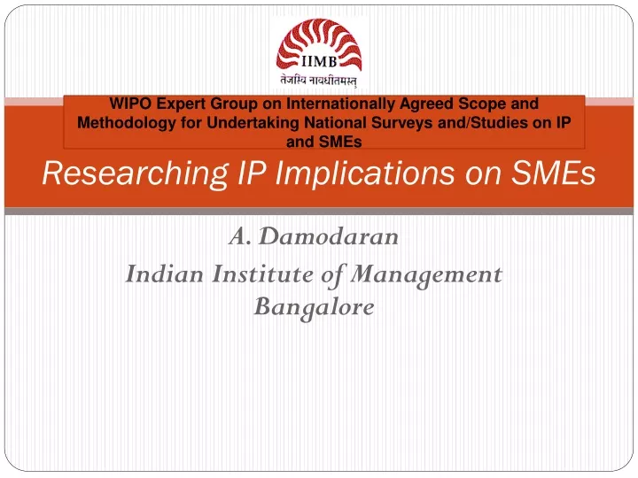 researching ip implications on smes