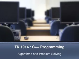 TK 1914 : C++ Programming