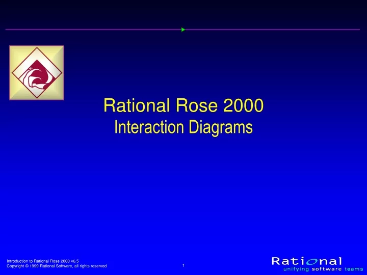 rational rose 2000 interaction diagrams